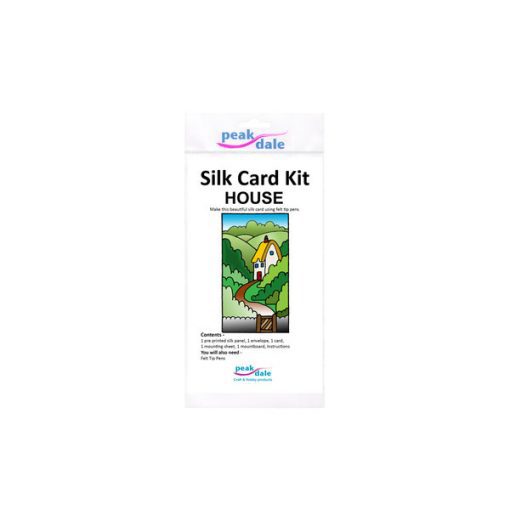 Silk Card Kit - House by Peak Dale Silk Painting