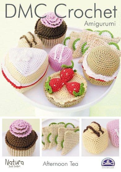 Afternoon Tea 15214 DMC Natura Just Cotton DK Crochet Pattern Amigurumi -  Amble Pin Cushion