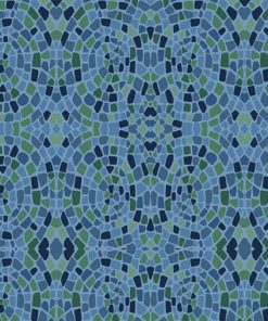 blue green mosaic dance at dusk marcus fabric
