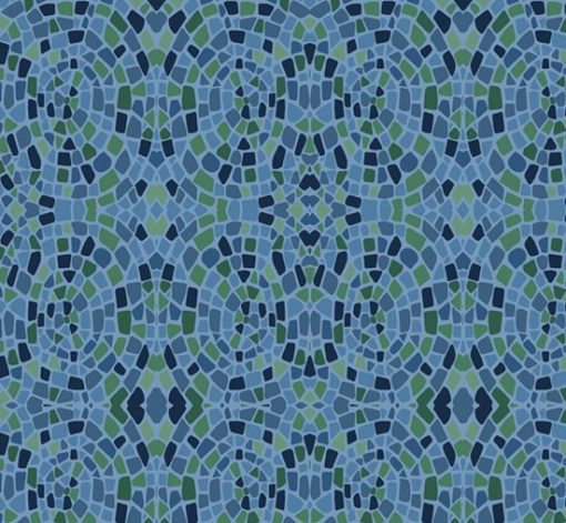 blue green mosaic dance at dusk marcus fabric