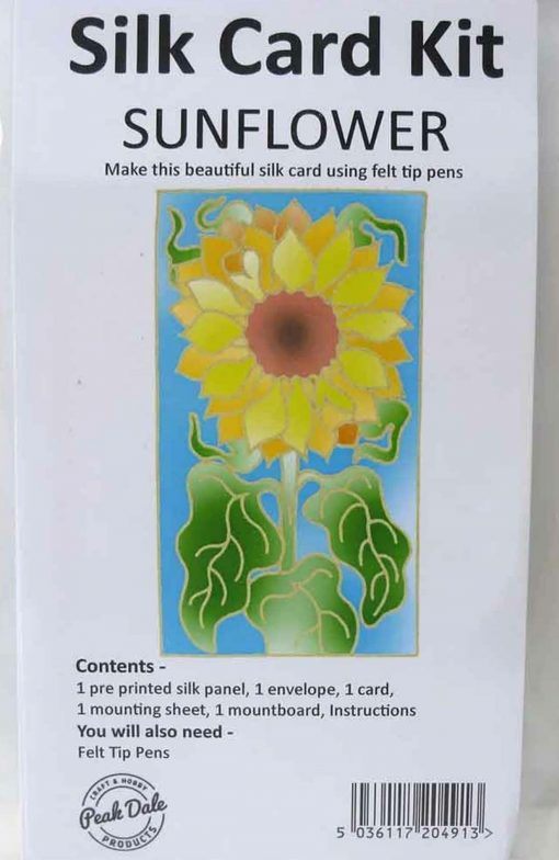 Silk Card Kit - Sunflower by Peak Dale Silk Painting