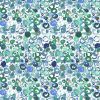 blue green bubbles on white background dear stella fabric cotton