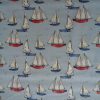 Sailing boats on pale blue