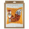 Fox half cross stitch cushion kit