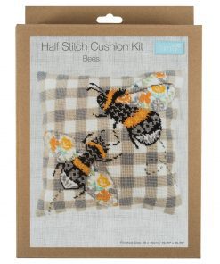 Bees cross stich cushion kit