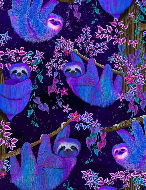 iridescent sloths