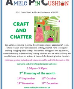 poster for Craft and Chatter autumn 2026