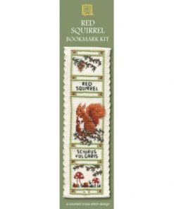 Textile Heritage Red Squirrel Cross Stitch Bookmark Kit