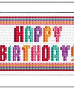 Includes red, turquoise, purple, orange and pink lettering