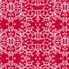 Red and White Scrolling Pattern - Metre