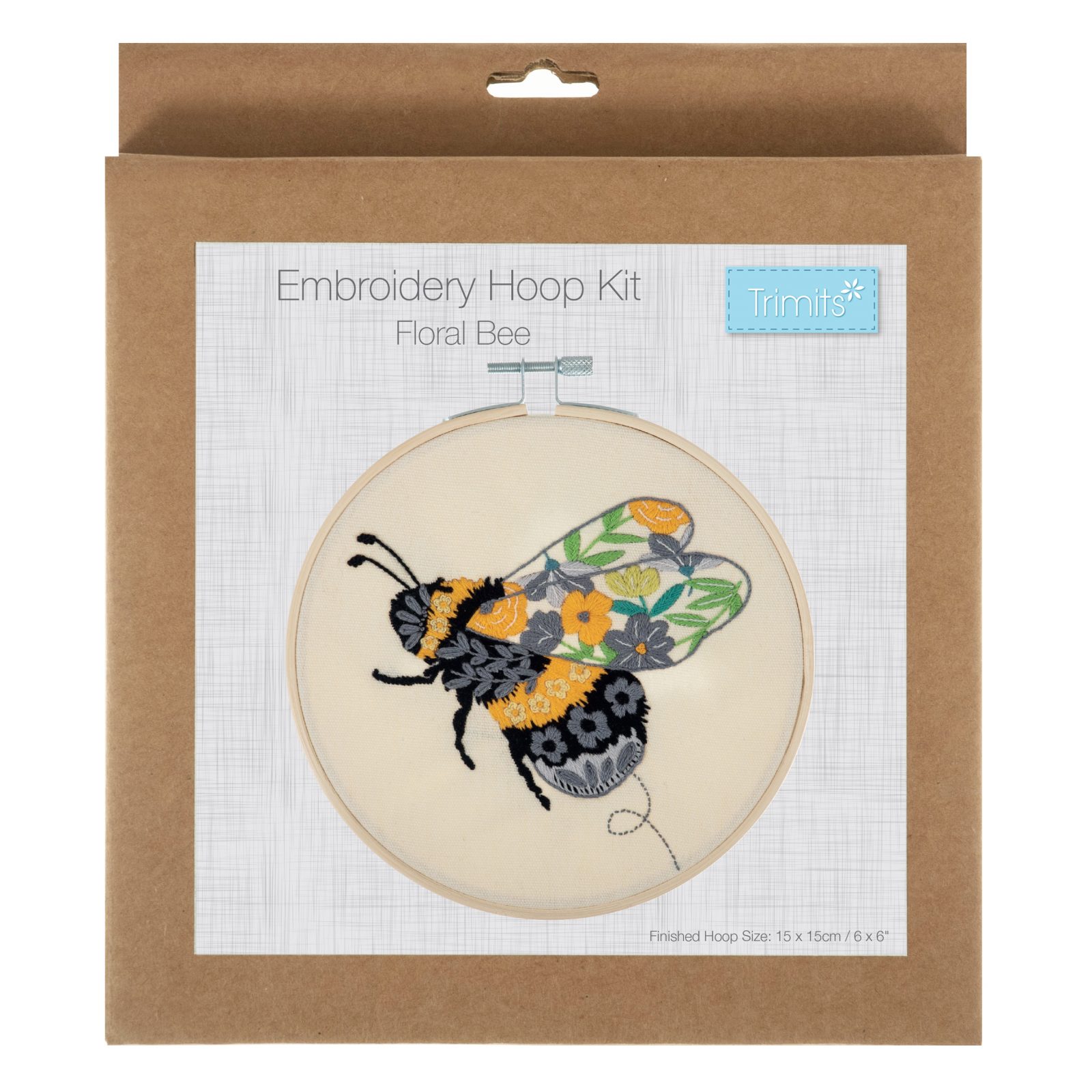 Floral Bee Embroidery Kit – Amble Pin Cushion