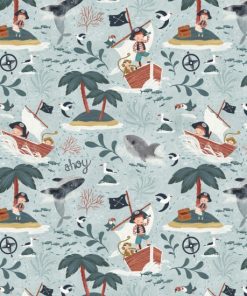 Pirates Adventures Cotton Fabric