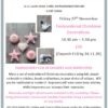 poster for embroidered christmas decoration workshop on 23.11.26