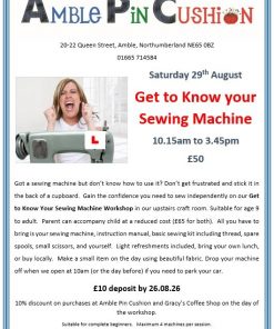 Get To Know Your Sewing Machine