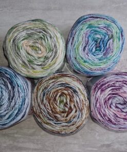 Cotton waves 100% double knitting weight yarn selection in five colours