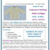 improvers knitting baby cardigan workshop poster 05.06.26
