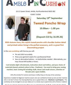 Sew a Tweed Poncho Wrap