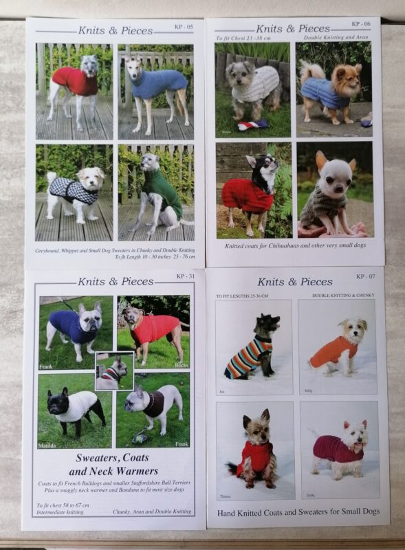 selection of dog coat patterns