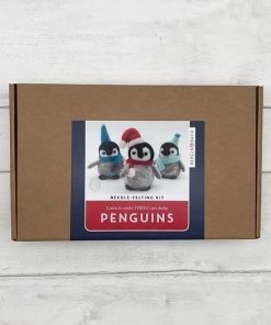 Baby Penguins Needle Felting Kit