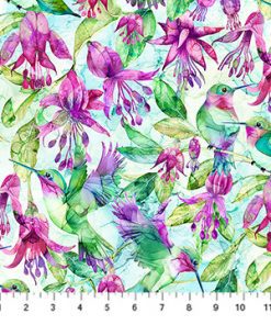 Fuchsias and Humming Birds