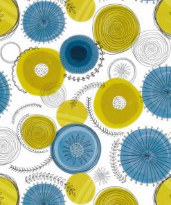 Abstract Circles Extra Wide