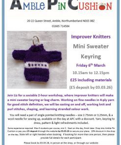 Mini Sweater Keyring Workshop