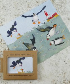 Diving Puffins Lens Cloth