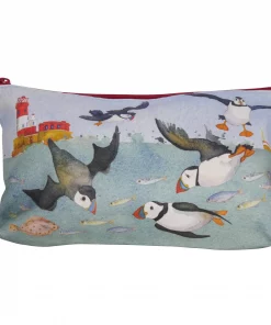 Diving Puffins Zipped Pouch