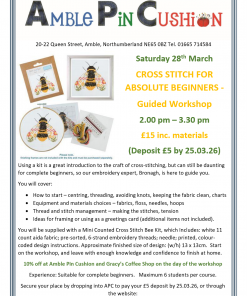 Beginners Cross Stitch Workshop