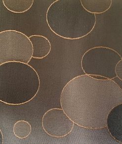 khaki circles polyester lining fabric for dressmaking