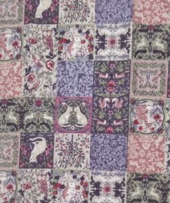 soft lilac shades of mock patchwork create this Japanese inspired design