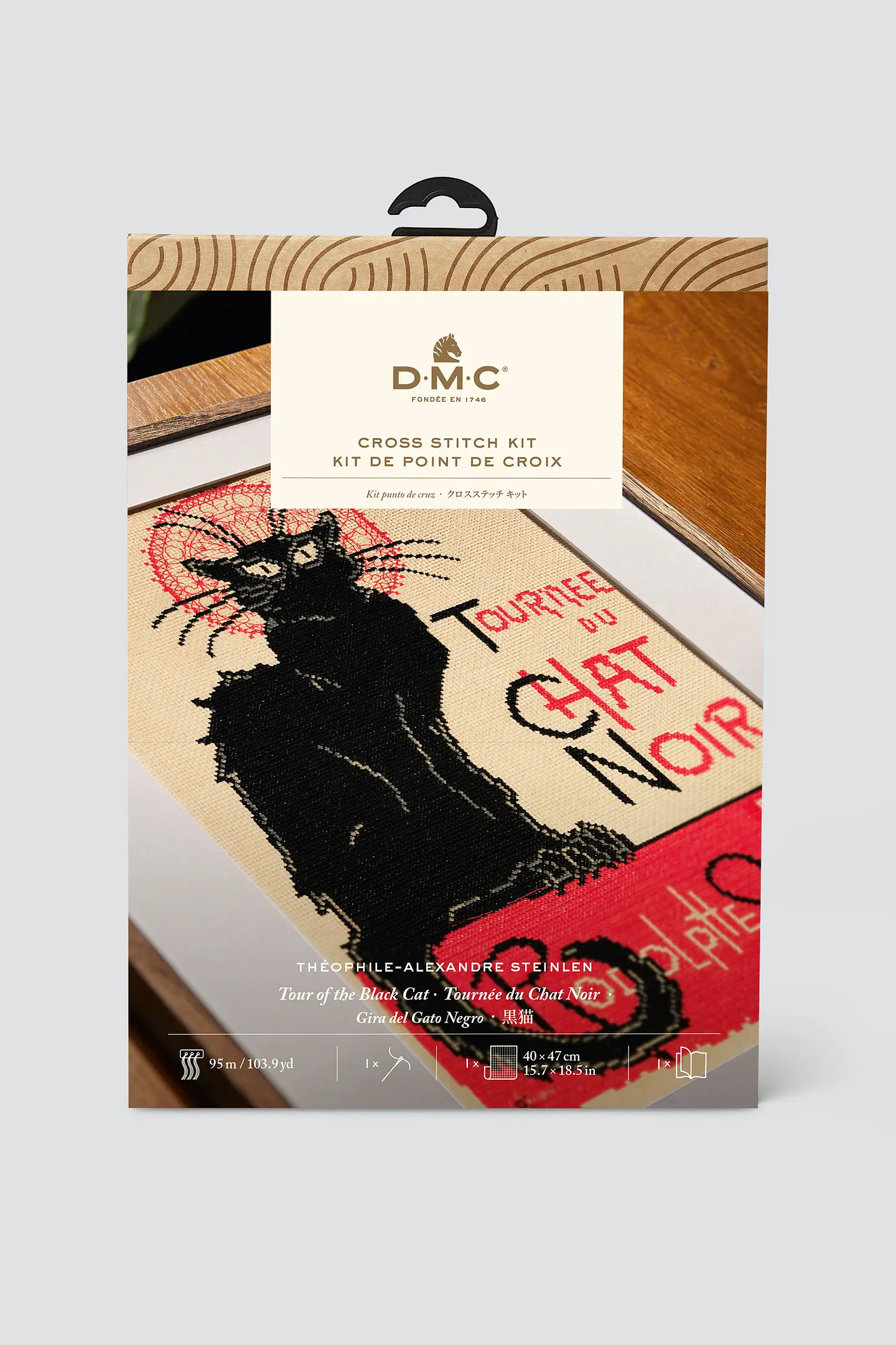 package for Le Chat Noir advanced cross stitch kit by DMC