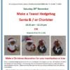 poster for workshop on 28.11.26 to make a christmas decoration using a teasel head and various crafting techniques.