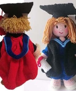 image showing front and back of both male and female versions of the doll