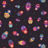 sample of little matryoshka cotton fabric