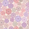 L&I image showing pink/lilac urchin shells on sand ground cotton fabric