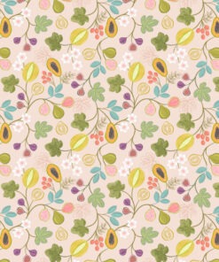 sample of Paradise Fruit on pale pink/peach ground