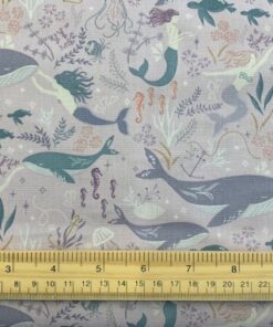 sample of sirens spell - in light blush with ruler to show scale