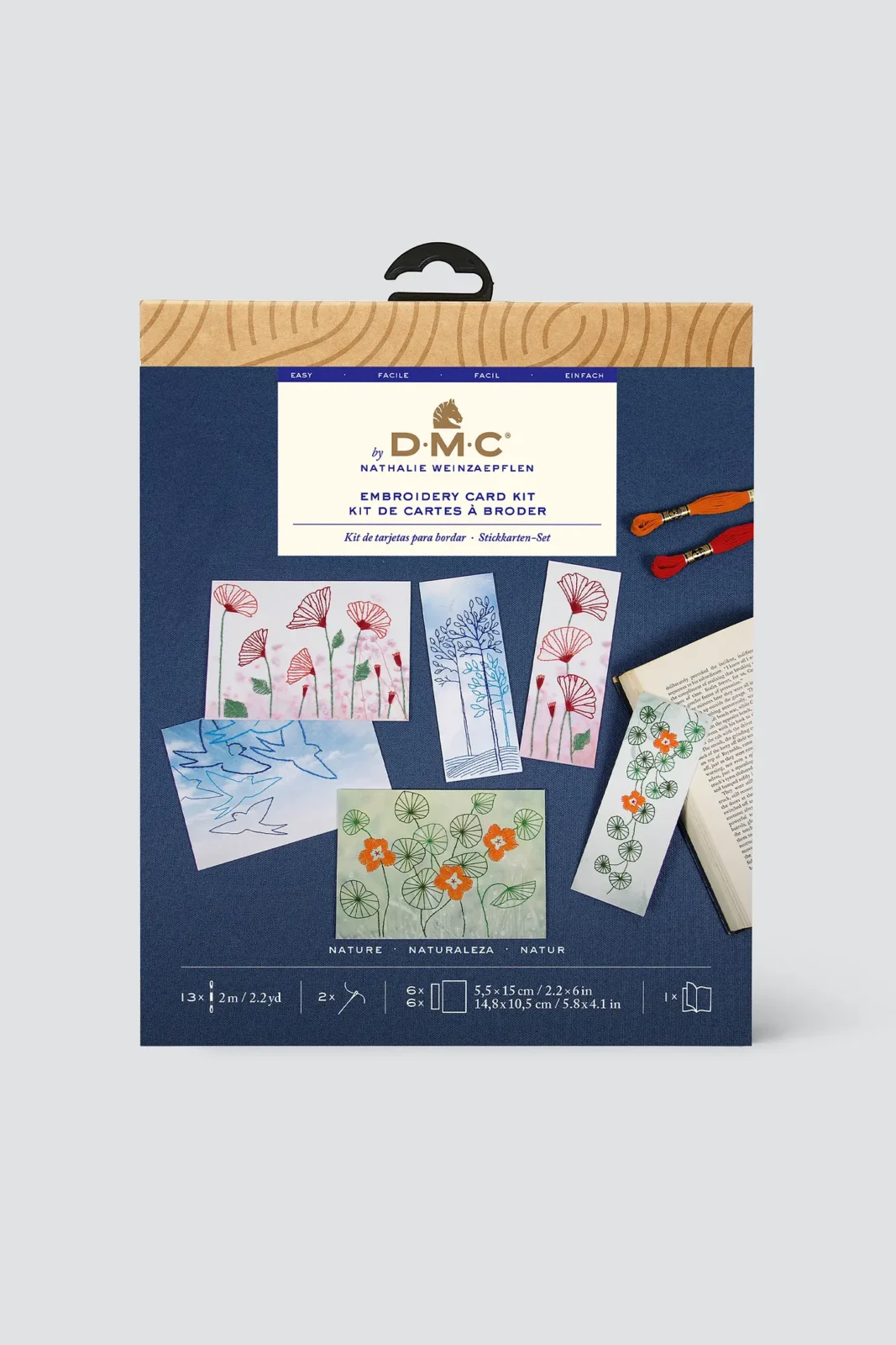 Package for nature embroidery cards kits from DMC