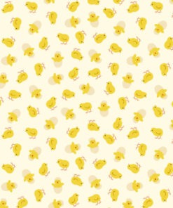 sample of small things - chicks cotton fabric