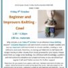 poster for cowl knitting workshop
