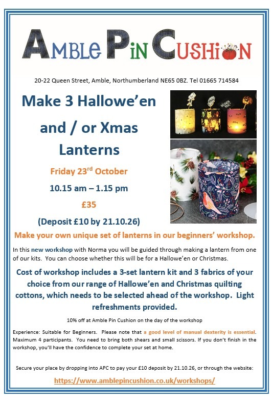 poster for lantern making workshop