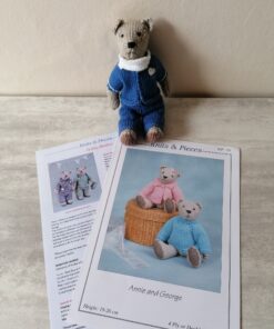 pattern plus one completed bear wearing a blue medics outfit