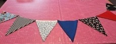 length of made pirate bunting