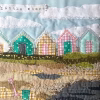 completed version of textile collage kit