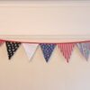 one side of pirate bunting made up
