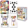 sample playing cards and decorated box
