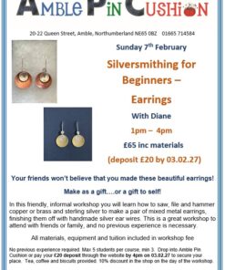 poster for silversmithing workshop
