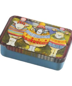 lovely sheep on a little tin
